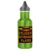 Waarschuwing! Toetsenbordspeler voor studenten! Waterfles (Links)