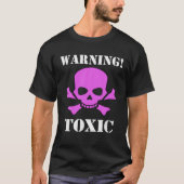 Waarschuwing Toxische schedelbeenderen T-shirt (Voorkant)