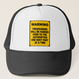 Waarschuwing Trespassers Trucker Pet