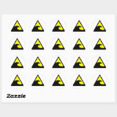 Waarschuwing Tsunami Wave Sign Ronde Sticker (Vel)