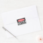 Waarschuwing TUBA PLAYER Sticker (Envelop)