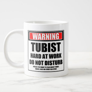 Waarschuwing Tubist hard op het werk stoort niet Grote Koffiekop