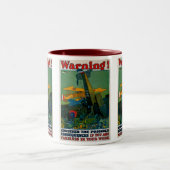 Waarschuwing! Tweekleurige Koffiemok (Center)