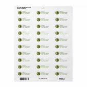 Waarschuwing Uil Mailing Labels (Full Sheet)