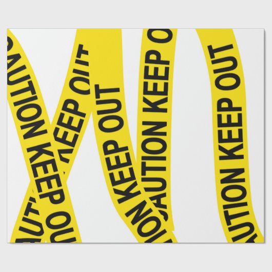  waarschuwing uit te sluiten cadeaupapier (Vlak)