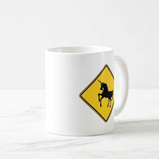 Waarschuwing Unicorns Coffee Mok (Voorkant rechts)