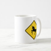 Waarschuwing Unicorns Coffee Mok (Voorkant rechts)