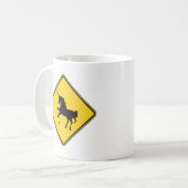 Waarschuwing Unicorns Coffee Mok (Voorkant links)
