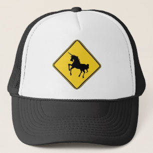 Waarschuwing Unicorns Trucker Pet