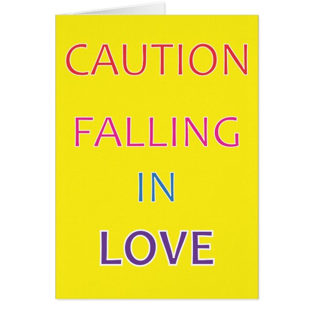 WAARSCHUWING: VALT IN LOVE (Voorkant)