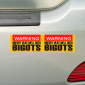 Waarschuwing van 2-in-1: speelt niet goed met migo bumpersticker (Op auto)