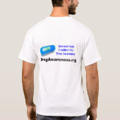 WAARSCHUWING VAN ANTIDEPRESSIVA DOOD, T-SHIRT (Achterkant)