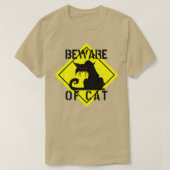 WAARSCHUWING VAN CAT-gekke kattenvliegenweg: T-shirt (Design voorkant)