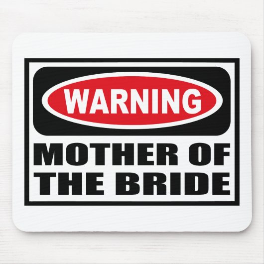 WAARSCHUWING VAN DE BRIDE Mousepad Muismat (Voorkant)