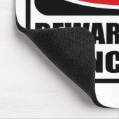 WAARSCHUWING VAN DE CHINCHILLAS Mousepad Muismat (Hoek)
