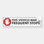 WAARSCHUWING VAN DE FREQUENTE STOPS-VOORZIENING VA BUMPERSTICKER (Voorkant)