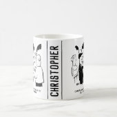 Waarschuwing van de getuige aan de bruidegom koffiemok (Center)