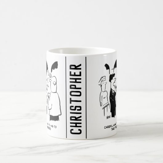 Waarschuwing van de getuige aan de bruidegom koffiemok (Center)