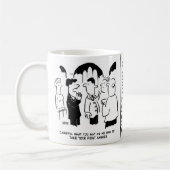 Waarschuwing van de getuige aan de bruidegom koffiemok (Links)