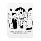 Waarschuwing van de getuige van de bruidegom magneet (Verticaal)