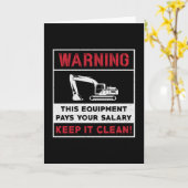 Waarschuwing van de graafmachine: constructie van  kaart (Gele Bloem)