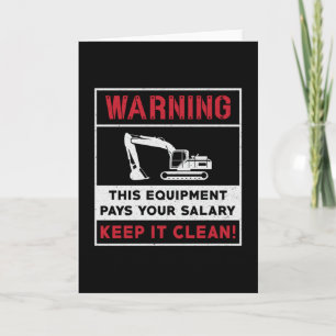 Waarschuwing van de graafmachine: constructie van  kaart