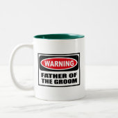 WAARSCHUWING VAN DE GROOM-Mok Tweekleurige Koffiemok (Links)