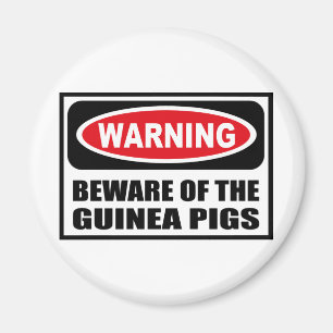 WAARSCHUWING VAN DE GUINEE PIGS Magnet