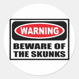 WAARSCHUWING VAN DE KUNSTSticker Ronde Sticker