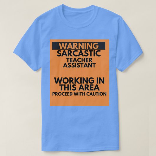 WAARSCHUWING VAN DE SARCASTISCHE LERINGSAANHANDELI T-SHIRT (Design voorkant)
