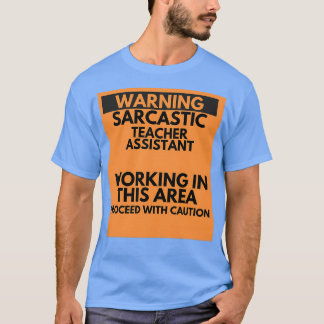 WAARSCHUWING VAN DE SARCASTISCHE LERINGSAANHANDELI T-SHIRT