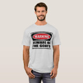WAARSCHUWING VAN DE T-Shirt VAN DE GOATS-Mannen (Voorkant volledig)