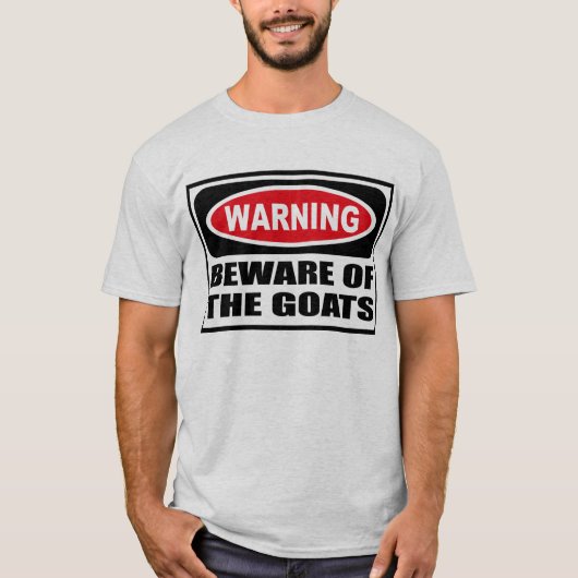 WAARSCHUWING VAN DE T-Shirt VAN DE GOATS-Mannen (Voorkant)