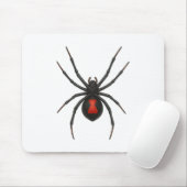 Waarschuwing van de weduwe: Black Widow Spider Muismat (Met muis)