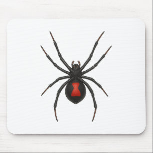 Waarschuwing van de weduwe: Black Widow Spider Muismat
