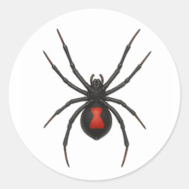 Waarschuwing van de weduwe: Black Widow Spider Ronde Sticker