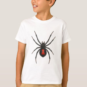 Waarschuwing van de weduwe: Black Widow Spider T-shirt