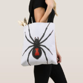 Waarschuwing van de weduwe: Black Widow Spider Tote Bag (Dichtbij)