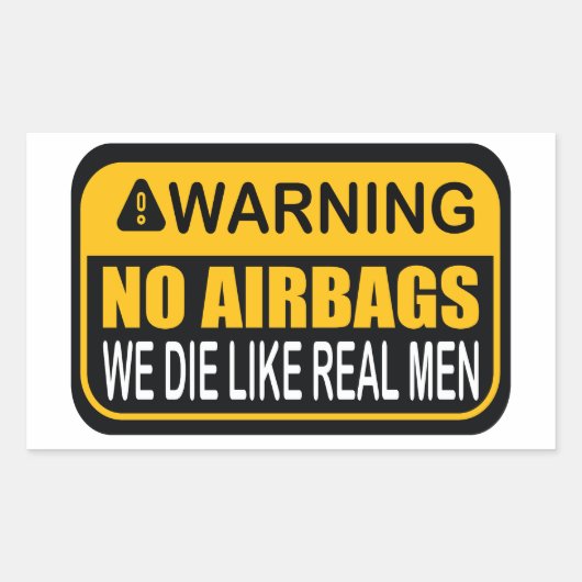 WAARSCHUWING VAN GEEN LUCHTVAARTMAATSCHAPPIJEN DIE RECHTHOEKIGE STICKER (Voorkant)