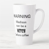 Waarschuwing van getuigen latte mok (Rechts)