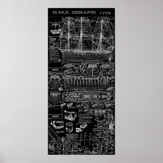 WAARSCHUWING VAN GROOT-BRITTANNIË 1779 POSTER (Voorkant)