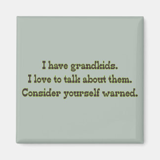 Waarschuwing van grootouders magneet