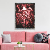 Waarschuwing van het aambeeld canvas afdruk (Insitu (Woonkamer))