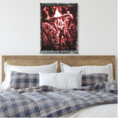 Waarschuwing van het aambeeld canvas afdruk (Insitu (Slaapkamer))