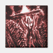 Waarschuwing van het aambeeld magneet (Voorkant)