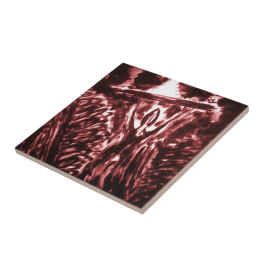 Waarschuwing van het aambeeld tegeltje (Zijkant)