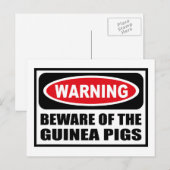 WAARSCHUWING VAN HET Briefkaart VAN DE VARKENS VAN (Voorkant / Achterkant)