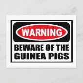 WAARSCHUWING VAN HET Briefkaart VAN DE VARKENS VAN (Voorkant)