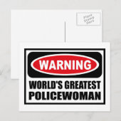 WAARSCHUWING VAN HET GROOTSTE POLITIEKE Briefkaart (Voorkant / Achterkant)