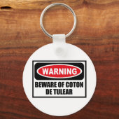 WAARSCHUWING VAN HET Sleutelhanger COTON DE TULEAR (Voorkant)